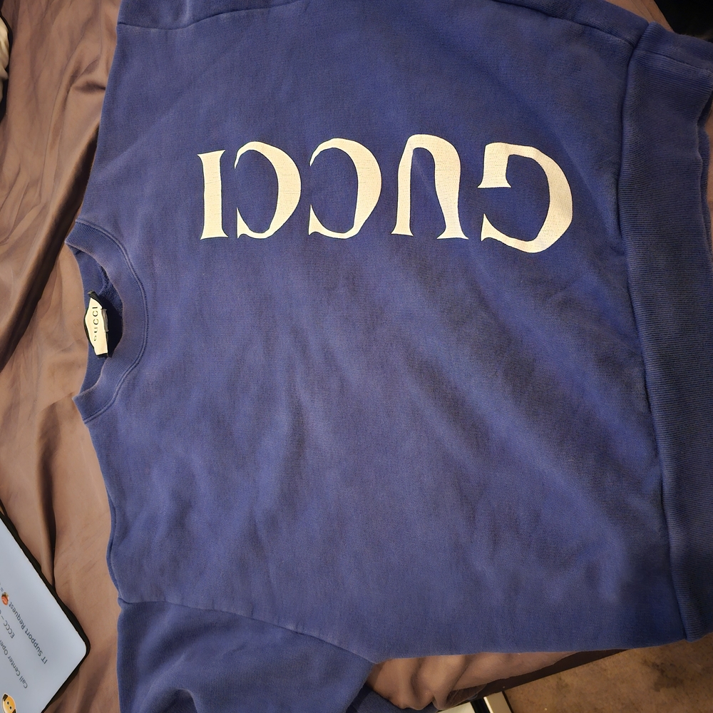 Gucci Blue Crewneck Sweater